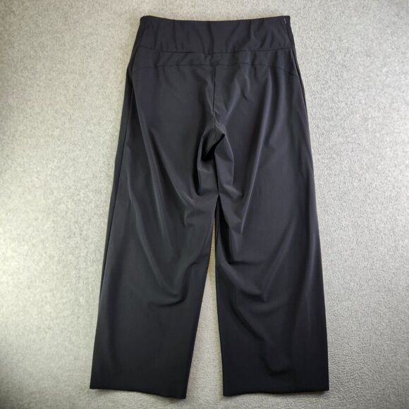 Athleta Pants Womens XL Black Meridian Wide Leg Luna Fabric Work Travel Commute - Picture 13 of 14